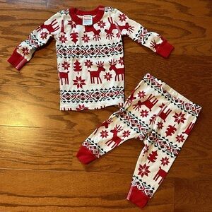 Hanna Anderson Deer Deer 2 piece organic cotton PJ set 6-12mo (70cm)
